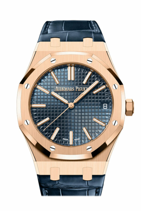 Audemars Piguet Royal Oak Bleu nuit nuage 50 Dial Pink gold Watch 15510OR.OO.D315CR.02