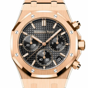 Audemars Piguet Royal Oak Black Pink Gold Watch 26240OR.OO.1320OR.05