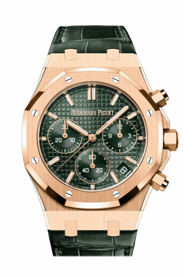 Audemars Piguet Royal Oak Khaki Green Rose Gold Watch 26240OR.OO.D404CR.02