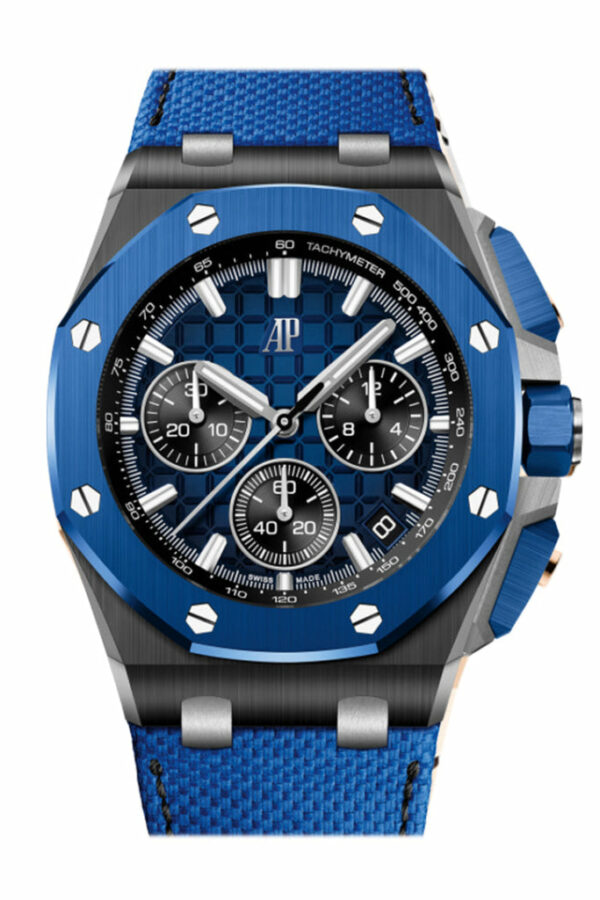 Audemars Piguet Royal Oak Offshore 43 Chronograph Ceramic Blue Dial Watch 26420CE.OO.A043VE.01