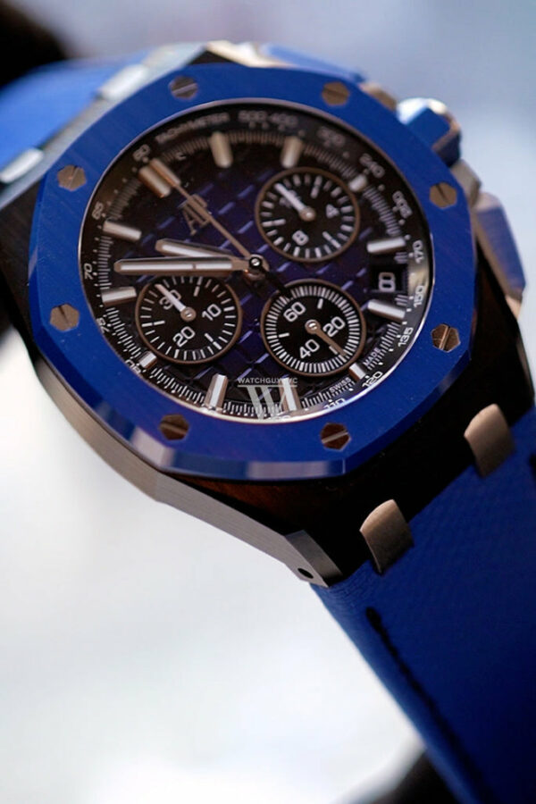 Audemars Piguet Royal Oak Offshore 43 Chronograph Ceramic Blue Dial Watch 26420CE.OO.A043VE.01 - Image 2