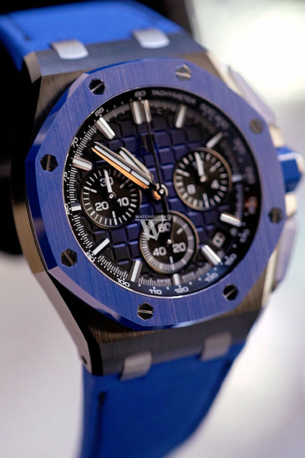 Audemars Piguet Royal Oak Offshore 43 Chronograph Ceramic Blue Dial Watch 26420CE.OO.A043VE.01 - Image 3