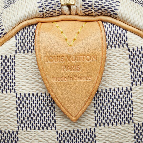 LV Speedy 30 Damier Azur Canvas - Image 8