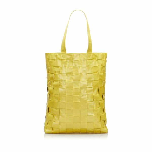 Yellow Bottega Veneta Maxi Intrecciato Cassette Tote Bag - Image 13