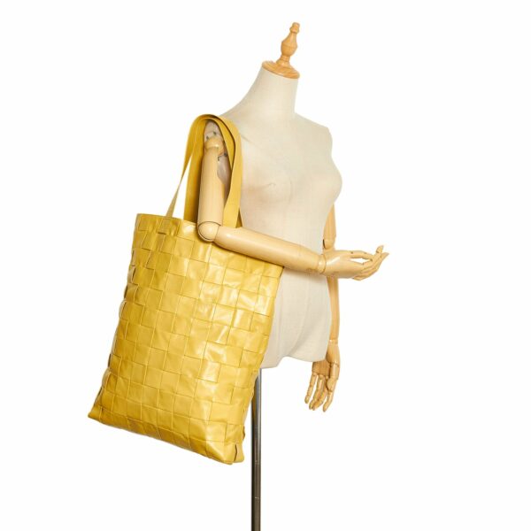 Yellow Bottega Veneta Maxi Intrecciato Cassette Tote Bag - Image 11