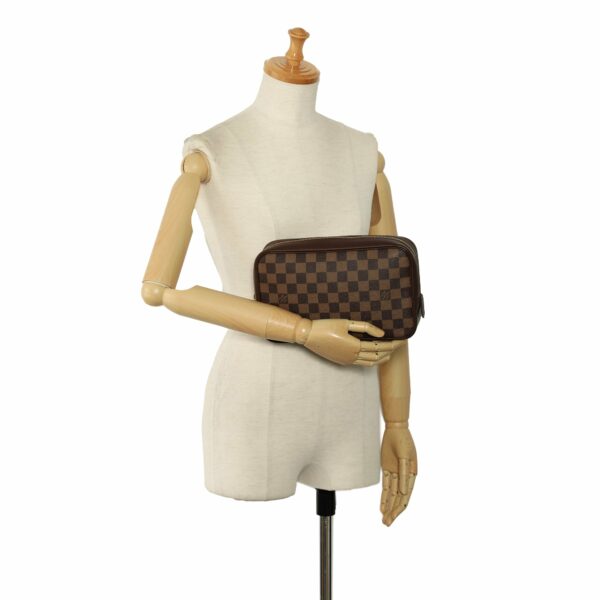 Brown LV Damier Ebene Trousse Toilette 25 Pouch - Image 9