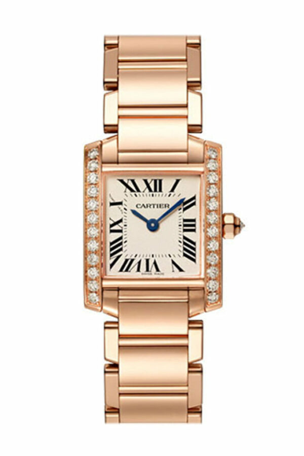 Cartier Tank Française 30MM Rose Gold Case Watch WGTA0030