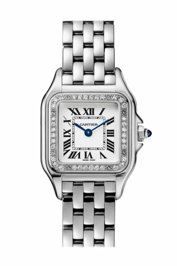 Cartier Panther Diamond Bezel Silver Dial W4PN0007