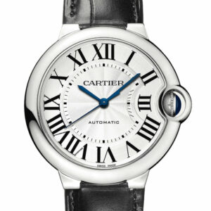 Cartier Ballon Bleu 36mm Strap Silver Dial WSBB0028