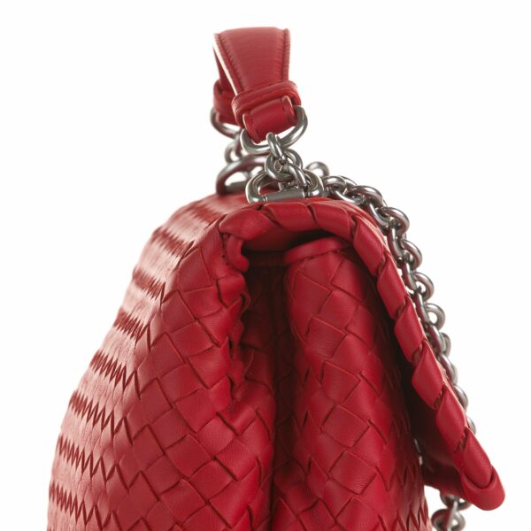 Bottega Veneta Olimpia Red Intrecciato - Image 8