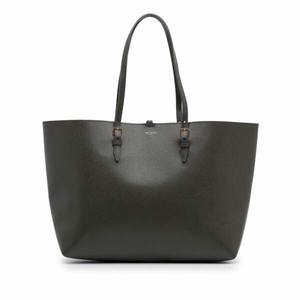 Gray YSL E/W Shopping Tote - Image 11