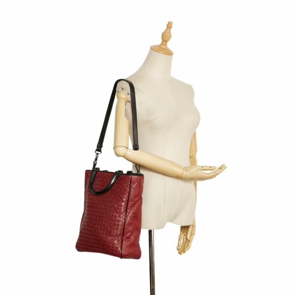 Bottega Veneta Handbag Red Intrecciato - Image 2