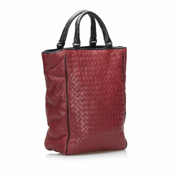 Bottega Veneta Handbag Red Intrecciato - Image 4