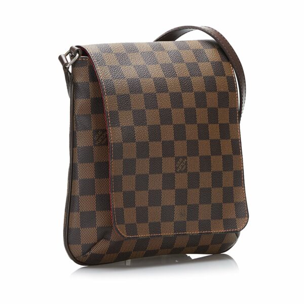 LV Musette Salsa Long Strap Damier Ebene Canvas