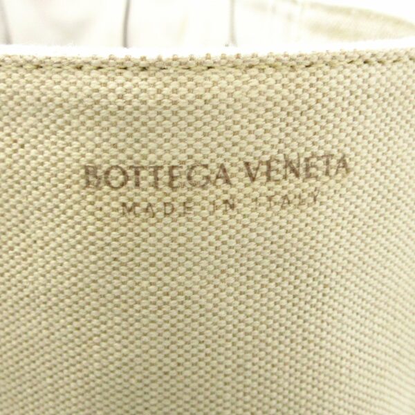 White Bottega Veneta Maxi Canvas Intrecciato Arco Tote - Image 5