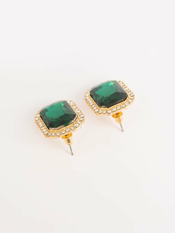 Embellished Square Studs - Image 2