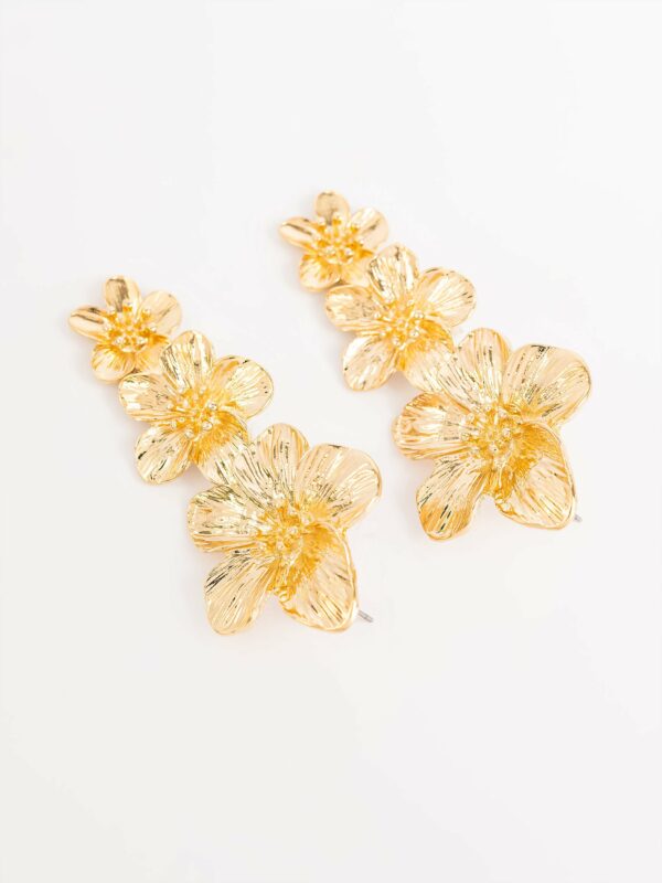 Dangle Floral Earrings - Image 2