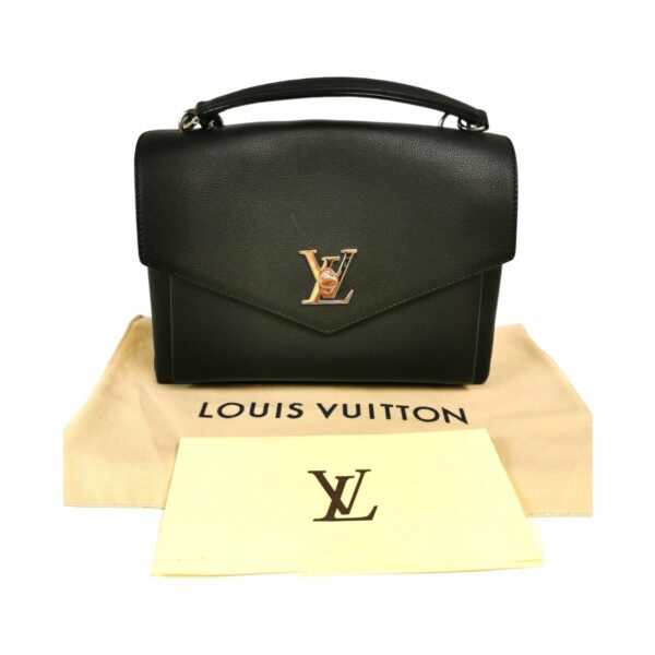 LV Mylockme Top Handle Black Taurillon - Image 12