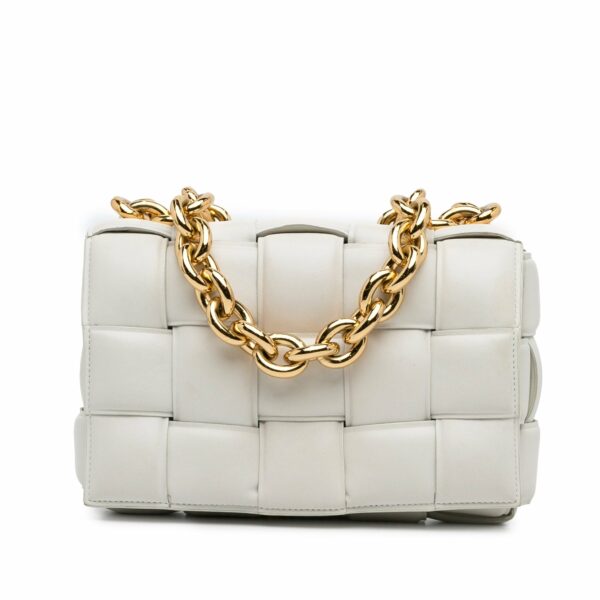 Bottega Veneta Padded Chain Cassette White - Image 3