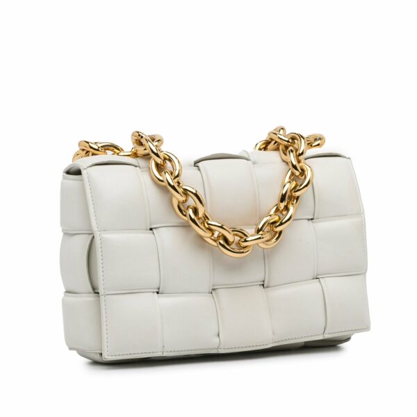 Bottega Veneta Padded Chain Cassette White - Image 4