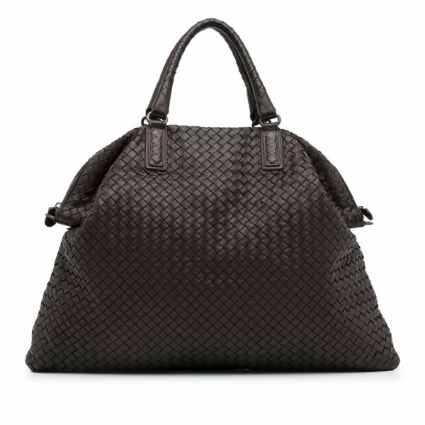 Brown Bottega Veneta Maxi Intrecciato Convertible Tote Satchel - Image 14