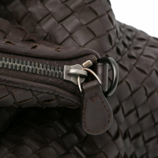 Brown Bottega Veneta Maxi Intrecciato Convertible Tote Satchel - Image 9