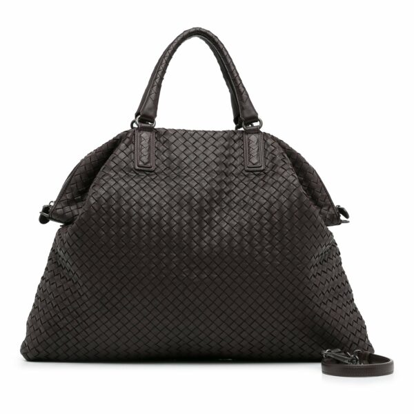 Brown Bottega Veneta Maxi Intrecciato Convertible Tote Satchel - Image 13