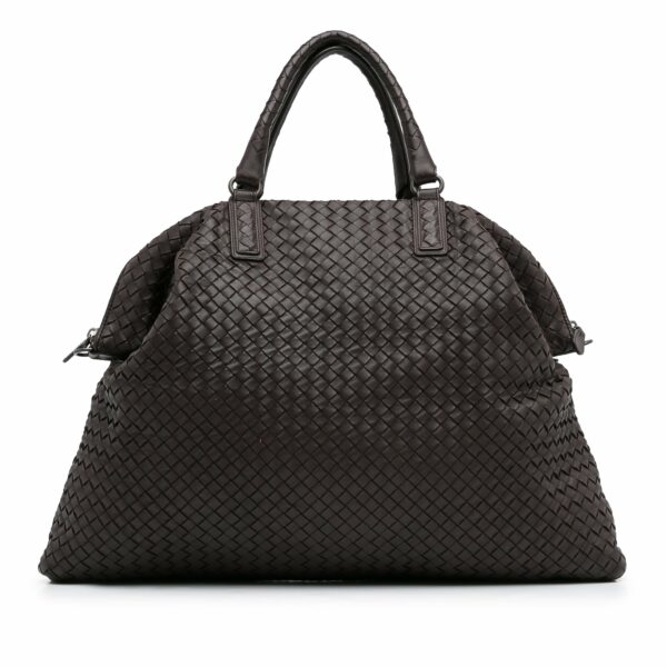 Brown Bottega Veneta Maxi Intrecciato Convertible Tote Satchel - Image 2