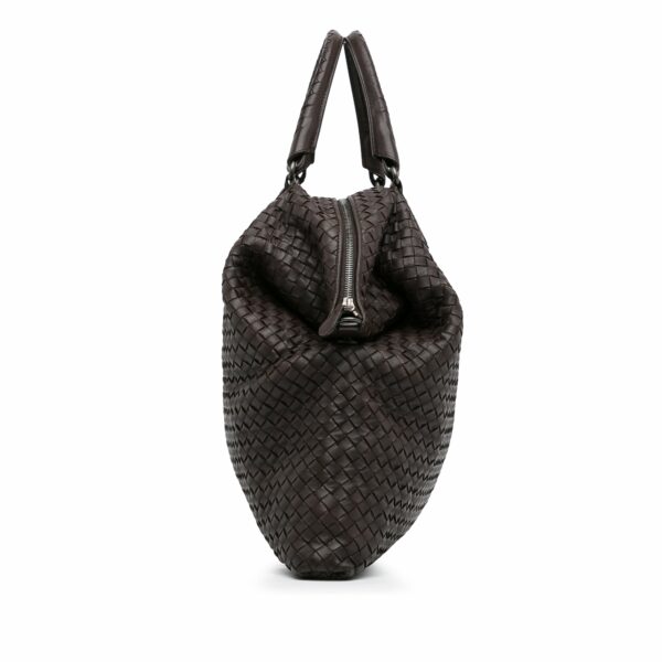 Brown Bottega Veneta Maxi Intrecciato Convertible Tote Satchel - Image 3