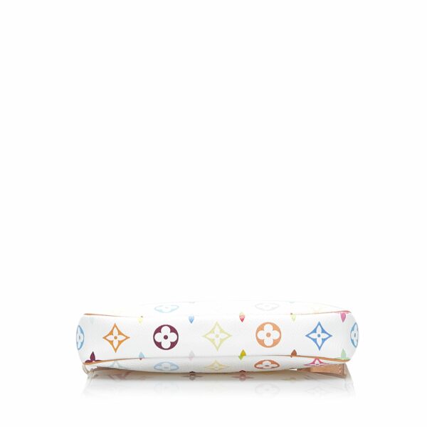 SALE LV Pochette Accessoires White Multicolor Monogram Canvas - Image 3