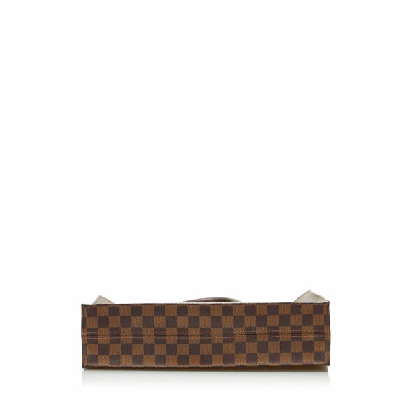 Brown LV Damier Ebene Sac Plat Tote Bag - Image 3