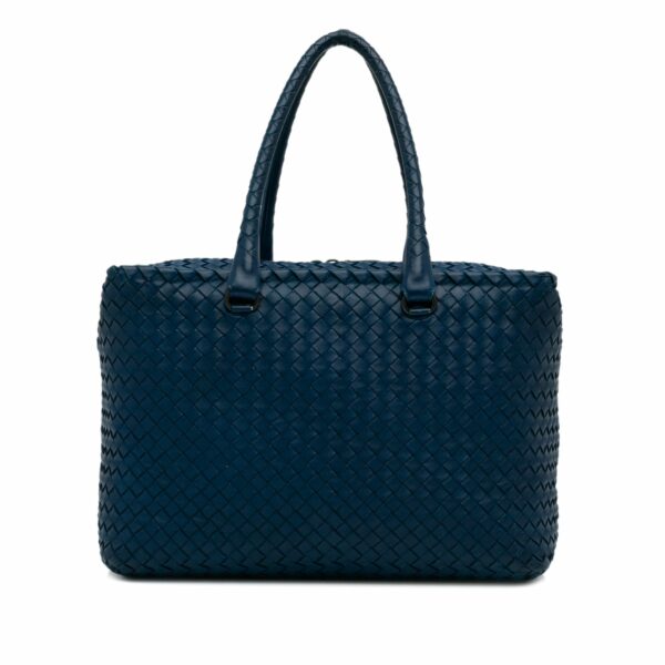 Blue Bottega Veneta Intrecciato Tote Bag - Image 14