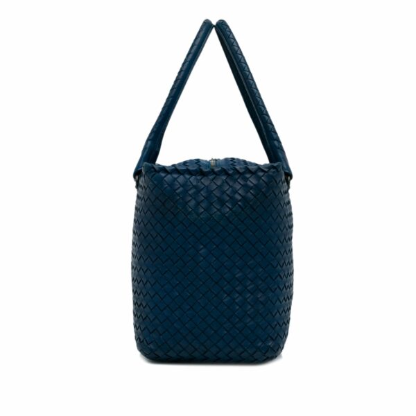 Blue Bottega Veneta Intrecciato Tote Bag - Image 3