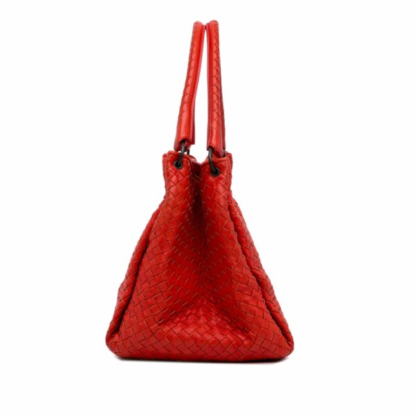 Red Bottega Veneta Intrecciato Parachute Tote - Image 3