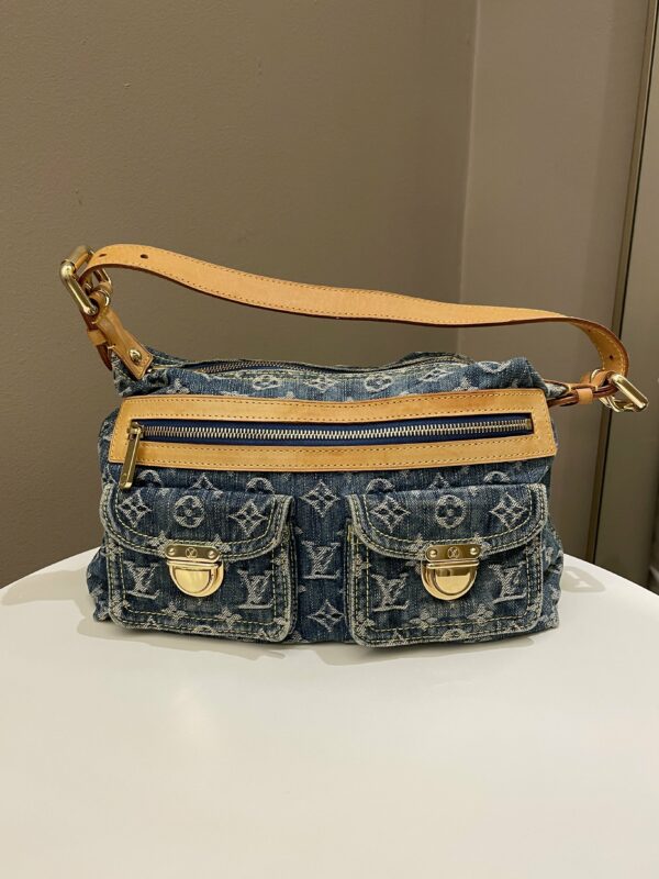 LV Baggy Denim Bag Denim Monogram - Image 15