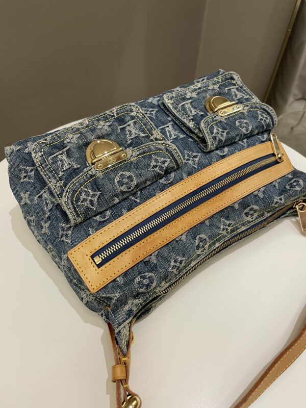 LV Baggy Denim Bag Denim Monogram - Image 6