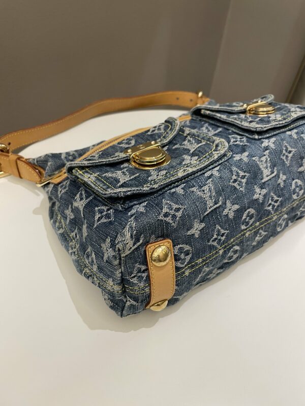 LV Baggy Denim Bag Denim Monogram - Image 8