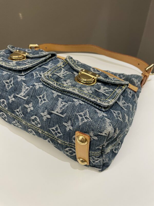 LV Baggy Denim Bag Denim Monogram - Image 9