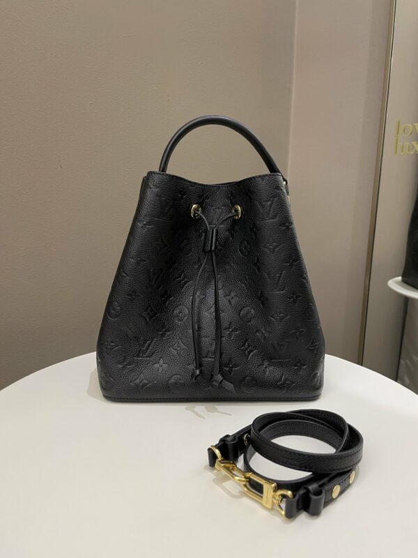 LV Neo Noe Bucket Bag Black Empreinte Leather - Image 16