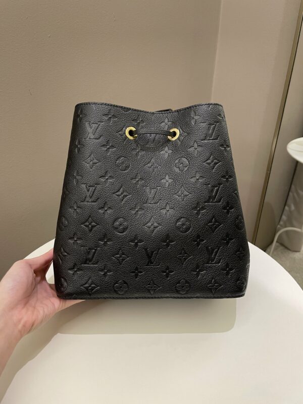 LV Neo Noe Bucket Bag Black Empreinte Leather - Image 3