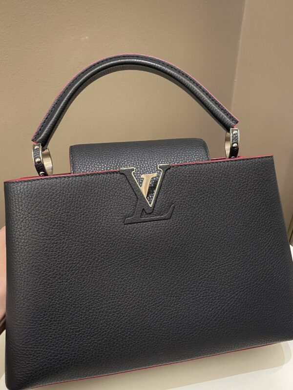 LV Capuccine Midnight Grainy Leather