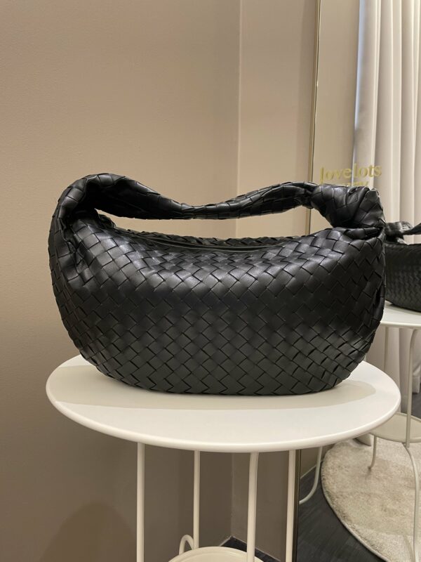 Bottega Veneta Jodie Shoulder Bag Black Leather - Image 14