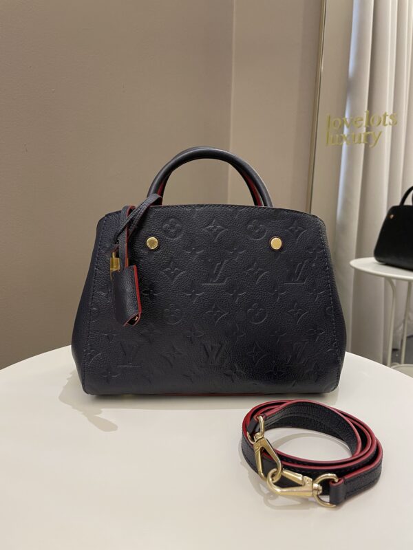 LV Montaigne BB Blue Empreinte - Image 2