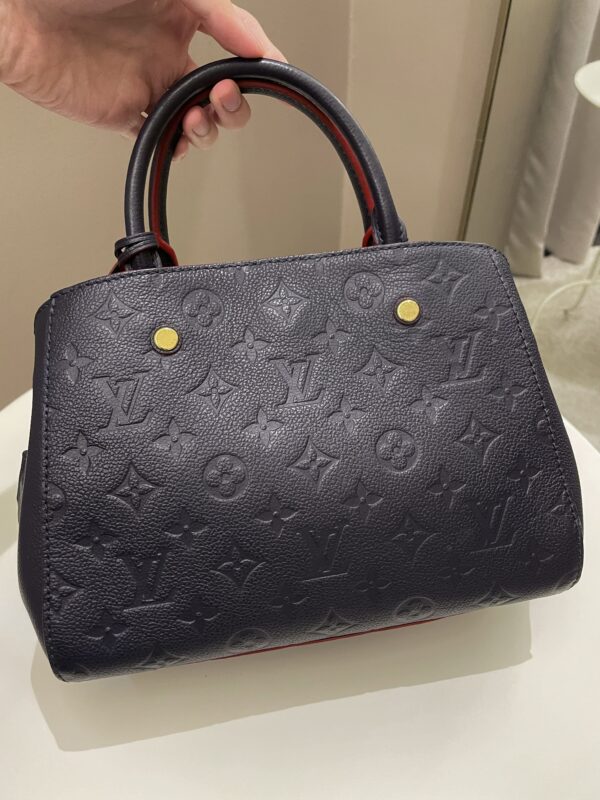 LV Montaigne BB Blue Empreinte