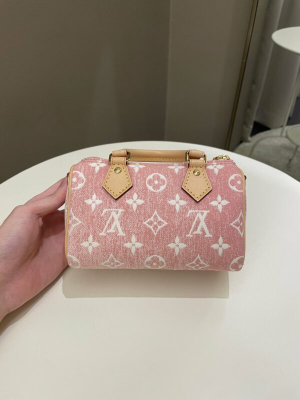 LV Nano Speedy Denim Rose - Image 2