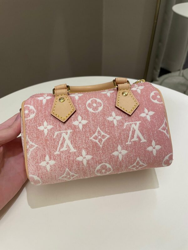 LV Nano Speedy Denim Rose - Image 3