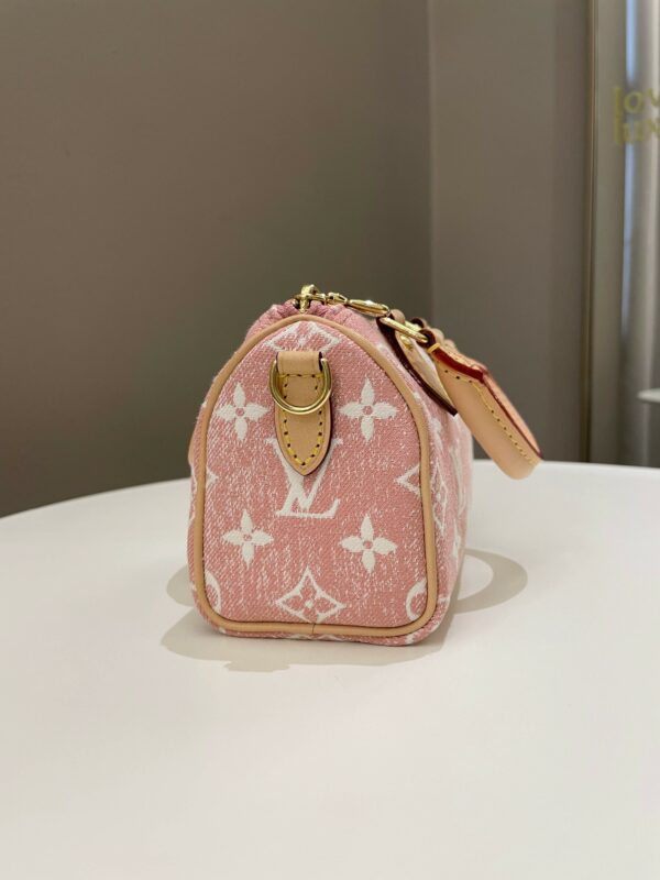 LV Nano Speedy Denim Rose - Image 5