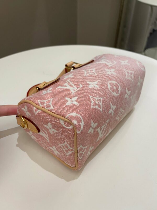 LV Nano Speedy Denim Rose - Image 8