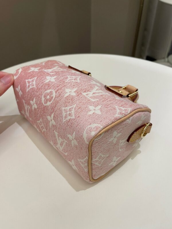 LV Nano Speedy Denim Rose - Image 9