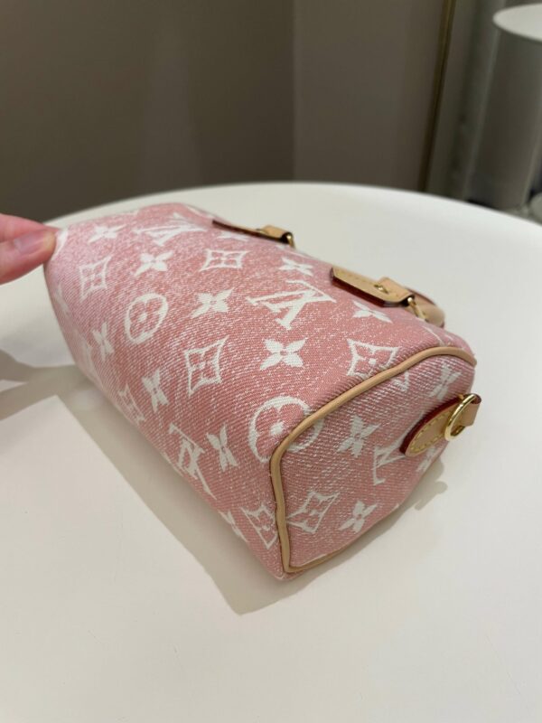 LV Nano Speedy Denim Rose - Image 11